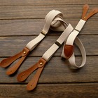 Mens Unisex Fashion Style Adjustable Six Button Holes Suspenders Braces Bdxj2536