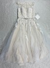 Rebecca Ingram Maggie Sottero Wedding Dress Gown Ivory Size 10 Embellished Nwt