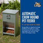 Little Giant Dry Food Automatic Steel Dog Feeder Chow Hound 25 Pound  3 Pack 
