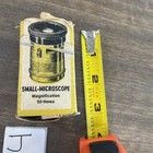 Vintage Minivex Small Microscope Brass 50x Made In Germany  slides Included 