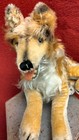 Steiff Vintage 1960 s Collie Dog 12 Inch Lying Mohair No Button Ean 2325