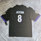 Lamar Jackson  8 Baltimore Ravens Men s On-field Game Jersey Black Stitched 