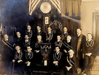 Antique 1900 s Odd Fellows Ioof Framed Fraternal Organization Group Photo