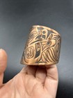 Vintage Signed Copper Cuff Bracelet Native Northwest Coast Rare