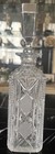 Vintage American Brilliant Cut Clear Crystal Liquor Wine Decanter Glass Bottle  