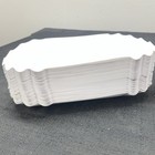 250 Paper Hot Dog Trays   White Hot Dog Wrappers   8 Inch Hotdog Tray Holders