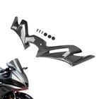 Motorcycle Front Fairing Winglet Aerodynamic Spoiler Beak Carbon Fiber Look
