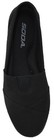 Soda Flat Women Shoe Linen Canvas Slip On Loafers Memory Foam Gel All Black Obji
