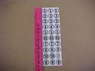 1 24 Slotcar 1 24 Scale Meatball Numbers Decal Sheet Thin Clear Vinyl Black  