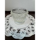 Vintage Indiana Pressed Glass Diamond Point Candle Holder Not Fairy Lamp Base