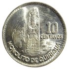 1964 Guatemala 10 Centavos Coin - 0 720 Silver - Republica Km  262