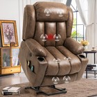 Oversized Electric Power Lift Recliner Chair W  Heat Massage   Extended Footrest