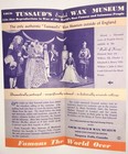 Louis Tussaud s English Wax Museum Brochure Pamphlet Niagara Falls Canada Vtg Nm