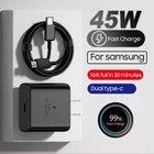 45w Super Fast Wall Charger Adapter   6ft Cable For Samsung Galaxy S23 S22 S21  