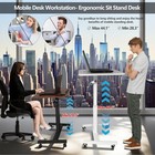 Portable Foldable Tv Tray - Laptop Eating Drawing Stand With Adjustable Sliding