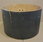 1970s Pearl 22 X 14 Bass Drum Shell  Rare Black Leatherette Finish   naugahyde 