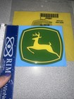 New John Deere Green   Yellow Rubber Style Decal Thicker New Logo Jd5861
