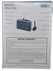 Vintage Nos 80   s Sony Walkman Wm-f69 Portable Radio Cassette Player 