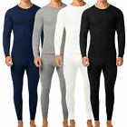 For Mens 100  Cotton Thermal Waffle Knit Long Johns Underwear Top pants 2pcs Set