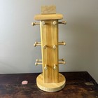 18  Wooden Rotating Store Display Rack With Space To Put Small Advertising Sign