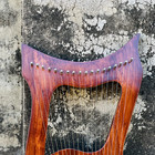 Handmade Rosewood Lyre Harp 18 String Premium Quality - Free Tuning Key   String