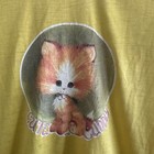 Vintage 1970s Kitten Cat T Shirt M