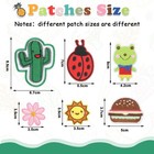 95 Pcs Assorted Embroidered Iron On Patches Bulk Random Sew On Applique Patch   