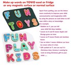 Towo Wooden Magnetic Letters And Numbers  Fridge Magnets For Kids