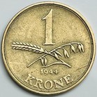 1944 Denmark Krone Km  835 Circulated Condition