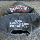 Harley-davidson Bartels  Los Angeles Ca Black Adjustable Baseball Cap Hat