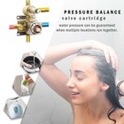 Brushed Nickel 3 Way Outlet Shower Diverter Valve - Flow Control Mixer Mixing   