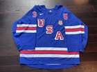 Usntdp Team Usa Game Worn Hockey Jersey  35 Andrew Mclouth Rare Nike Swift 
