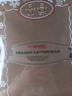 00522- Geographics Holiday Letterhead Gingerbread Christmas Snowflake Stationery