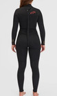 Billabong Synergy 504 Back Zip Full Wetsuit Women s Size 4 5 4mm Thick