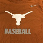 New Nike University Of Texas Longhorns Baseball T-shirt Orange Men   s Size Medium