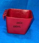 12 Economy Cage Hanging Feed   Water Cup 100  Recycled Plastic For Chickens pets