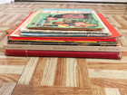 Lot 12 Childrens Kids Books Antique Vtg School Christmas Learning Illustrated
