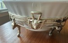 Vintage Silver Plate Footed Stand Casserole pie Holder