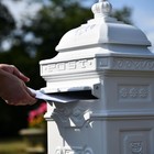  buckingham  Deluxe Antique White Wedding Post Box