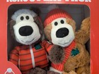 Kong Wild Knots Plush Dog Toy Set 2-pack Soft Durable Squeaker Rope Holiday 