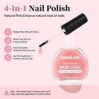 Base Coat Nail Polish Sheer Pale Pink  Regular Nail Polish Enhances Natural L   
