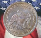 1846 Seated Liberty Dollar Silver Plated Coin Novelty Coin Modern Restrike Token