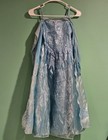 Disney Store Frozen Elsa Costume Dress Girls Size 7 8 Princess Blue Cape
