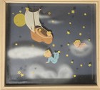 Vintage Walt Disney 1938 Wynken  Blynken   Nod Framed Multiplane  10 Painting