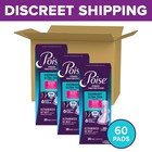 Poise Ultra Thin Incontinence Pads For Extra Absorbent  Long Length  White