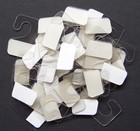 50 Clear Plastic Self Adhesive Stick Hook Hang Tabs Tag Hangers   12 Oz   Limit 