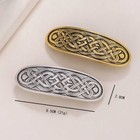 Silver Celtic Knot Barrettes Lady Celtic Hair Clips Vintge French Hair Accessory