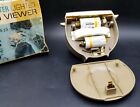 Vtg Gaf View-master Viewer Tan Model H Lighted Original Box  Batteries   3 Reels