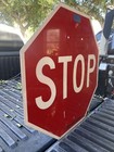 Road Traffic Street Sign Authentic Retired Stop Sign 30   10-3