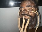 Dark Haired Warrior Jivaro Shrunken Head -tsantsa